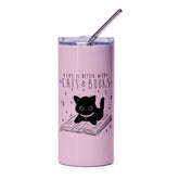 Life Is Better with Cats and Books Travel Tumbler product